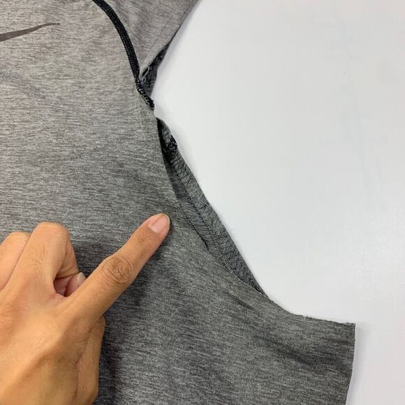 Nike Pro Tank Top Mens XL Extra Large Fitted Grey Heather Training Dri Fit - Picture 3 of 13